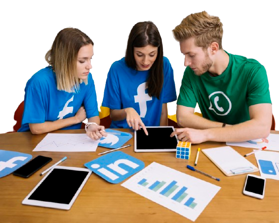 team social media networking looking digital tablet office removebg preview team social media networking looking digital tablet office removebg preview